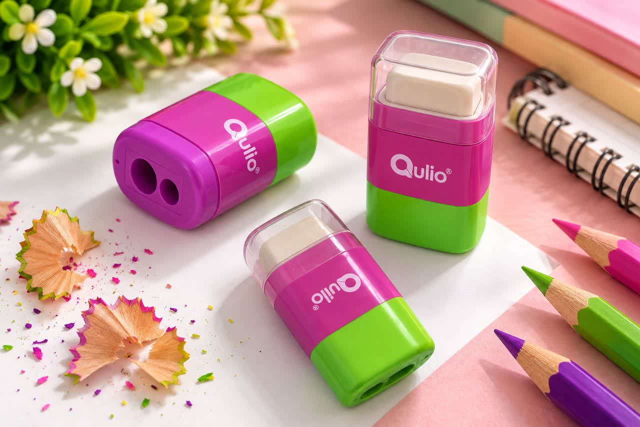 تراش و پاک‌کن دوکاره Qulio